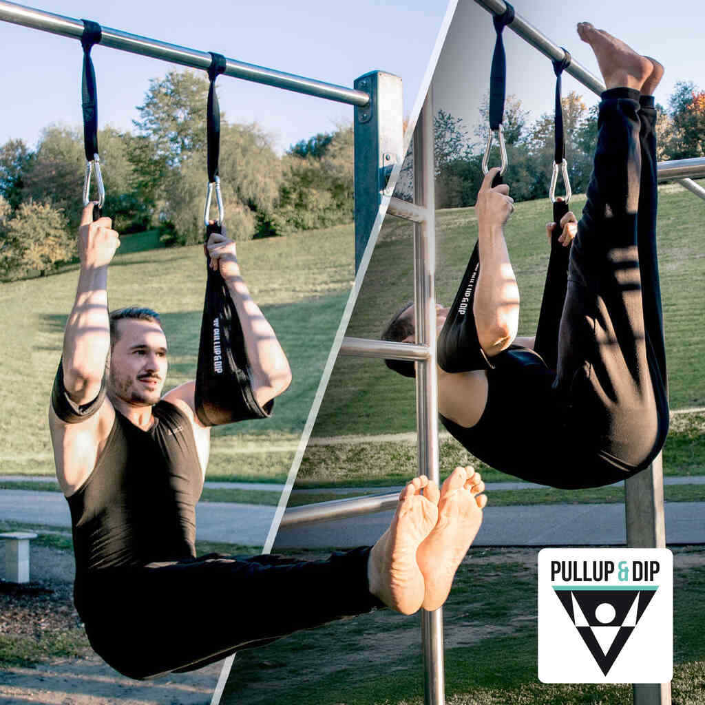 Bauchtrainingsschlaufen für Bauchmuskeltraining an Klimmzugstange und Tür Reck - Image 7