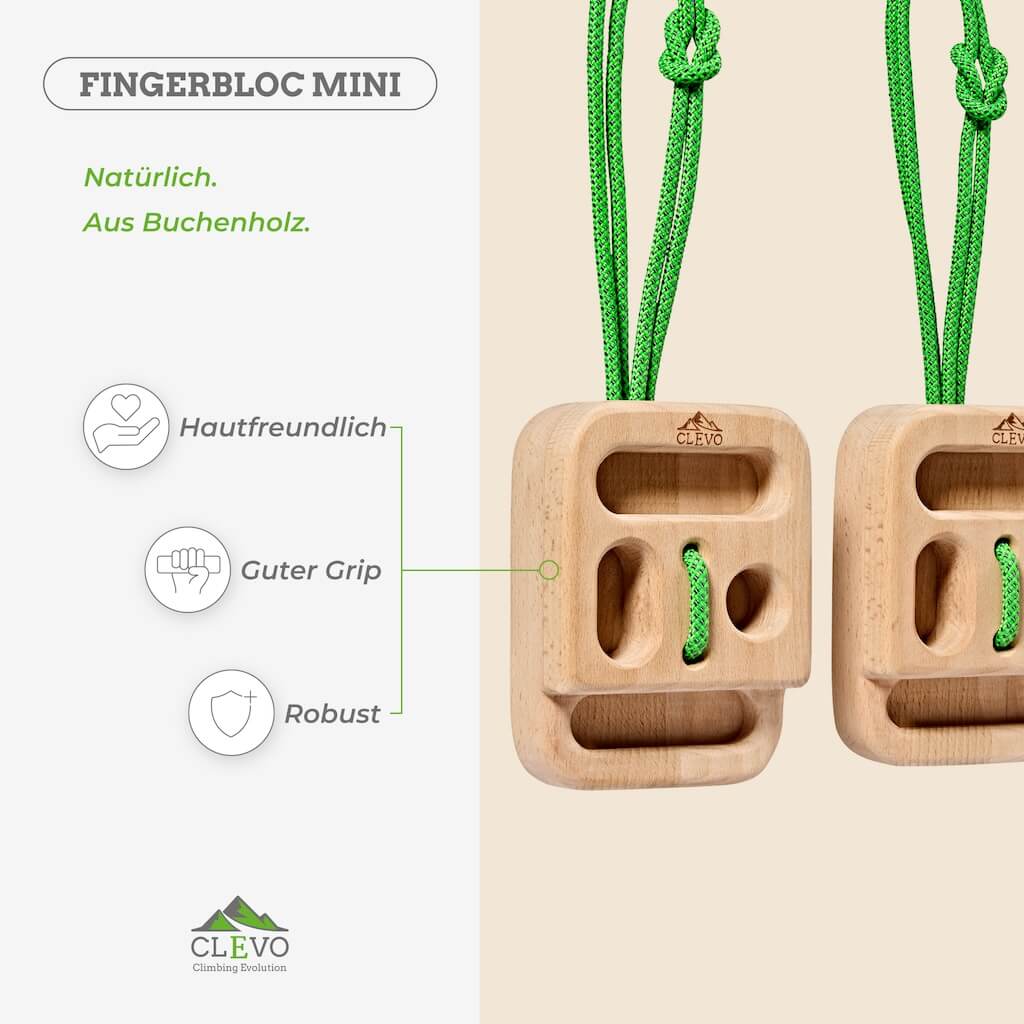 CLEVO Fingerbloc Mini portables Hangboard - Image 4