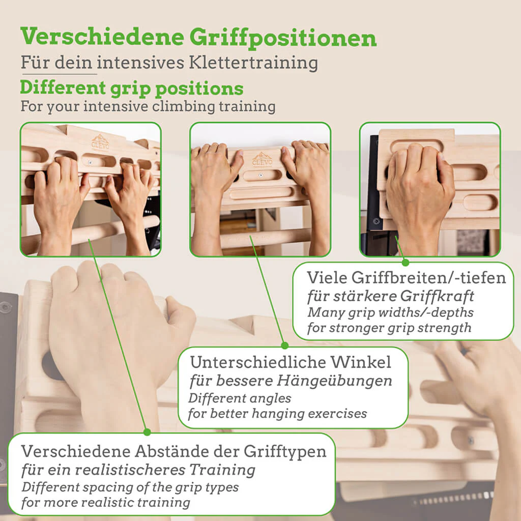 [B-Ware] CLEVO Hangboard für Fingerkrafttraining - Image 5
