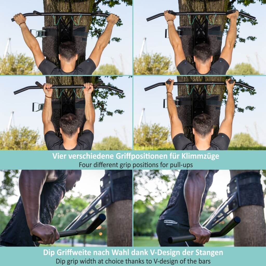 Mobile Klimmzugstange und Dip-Stange für outdoor Training, über 35 Übungen, weltweit einzigartig - Image 10
