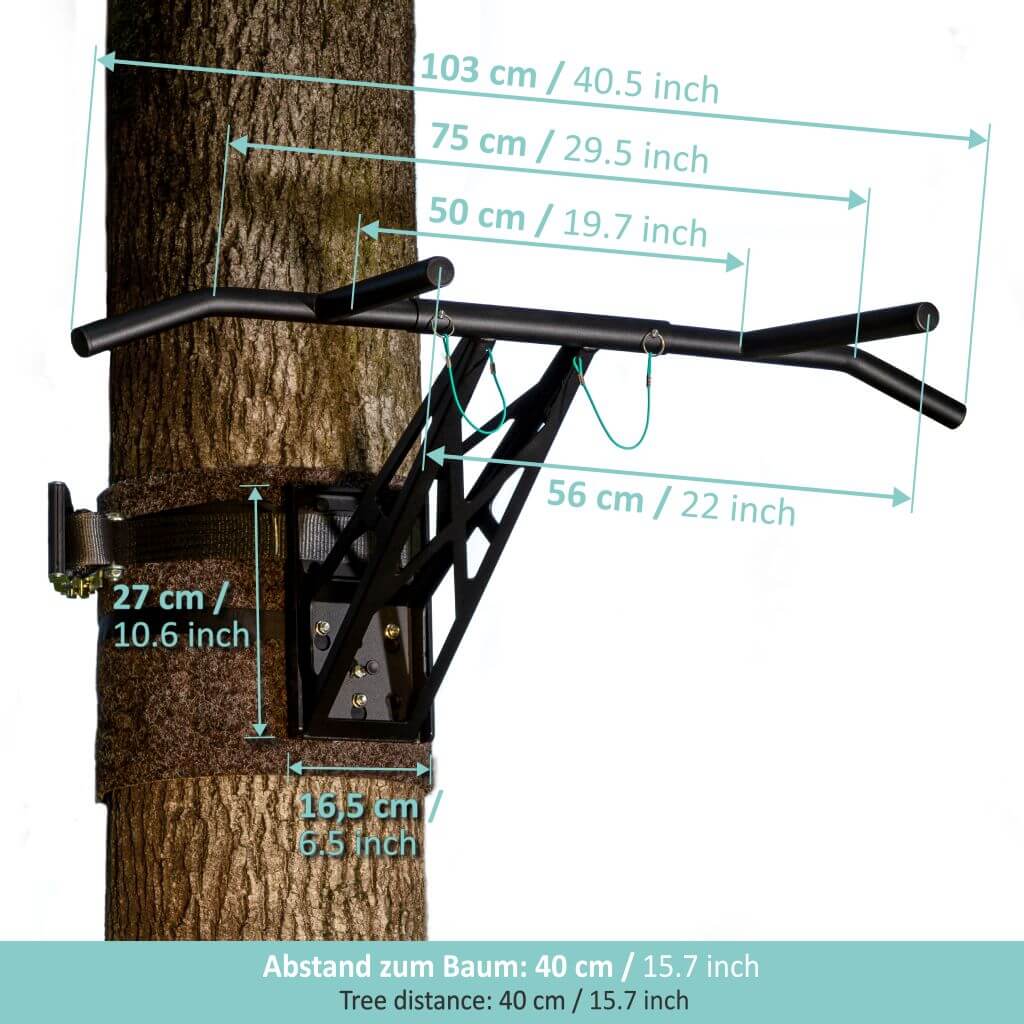 Mobile Klimmzugstange und Dip-Stange für outdoor Training, über 35 Übungen, weltweit einzigartig - Image 13
