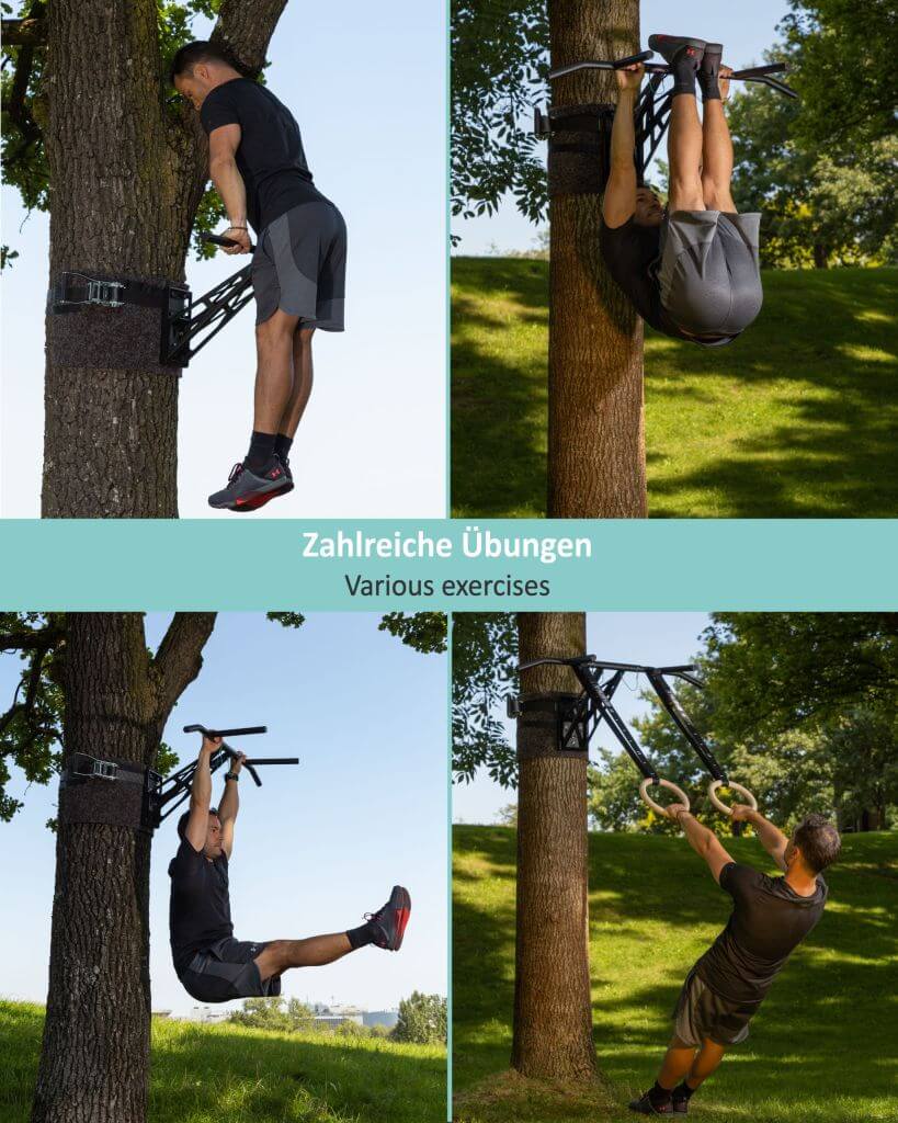 Mobile Klimmzugstange und Dip-Stange für outdoor Training, über 35 Übungen, weltweit einzigartig - Image 4