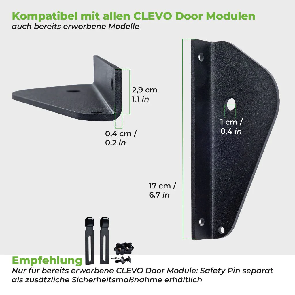 CLEVO Side Grip Adapter (Paar) - Befestigung für Lapis Ball oder Klettergriff - Image 6