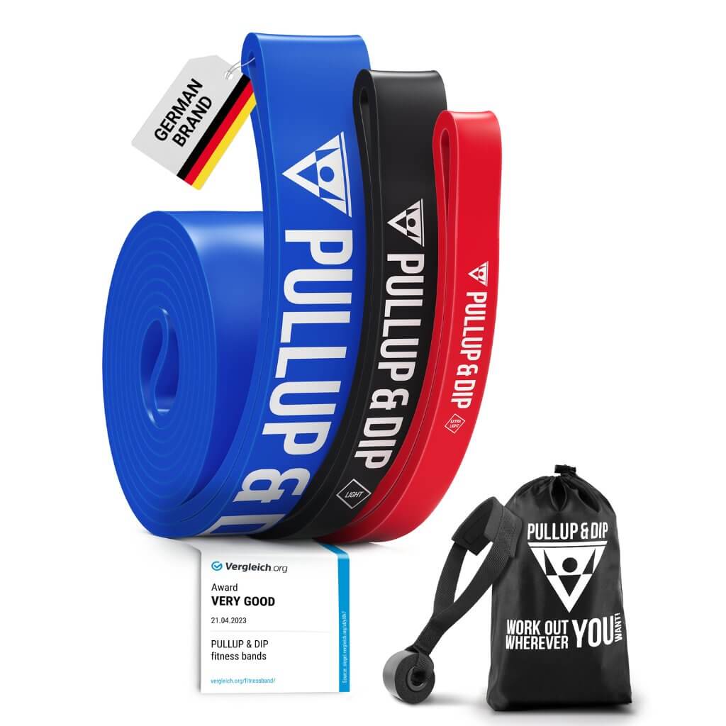 Türreck Klimmzugstange Bundle mit Klimmzugbändern und Trainingsguides - Image 8