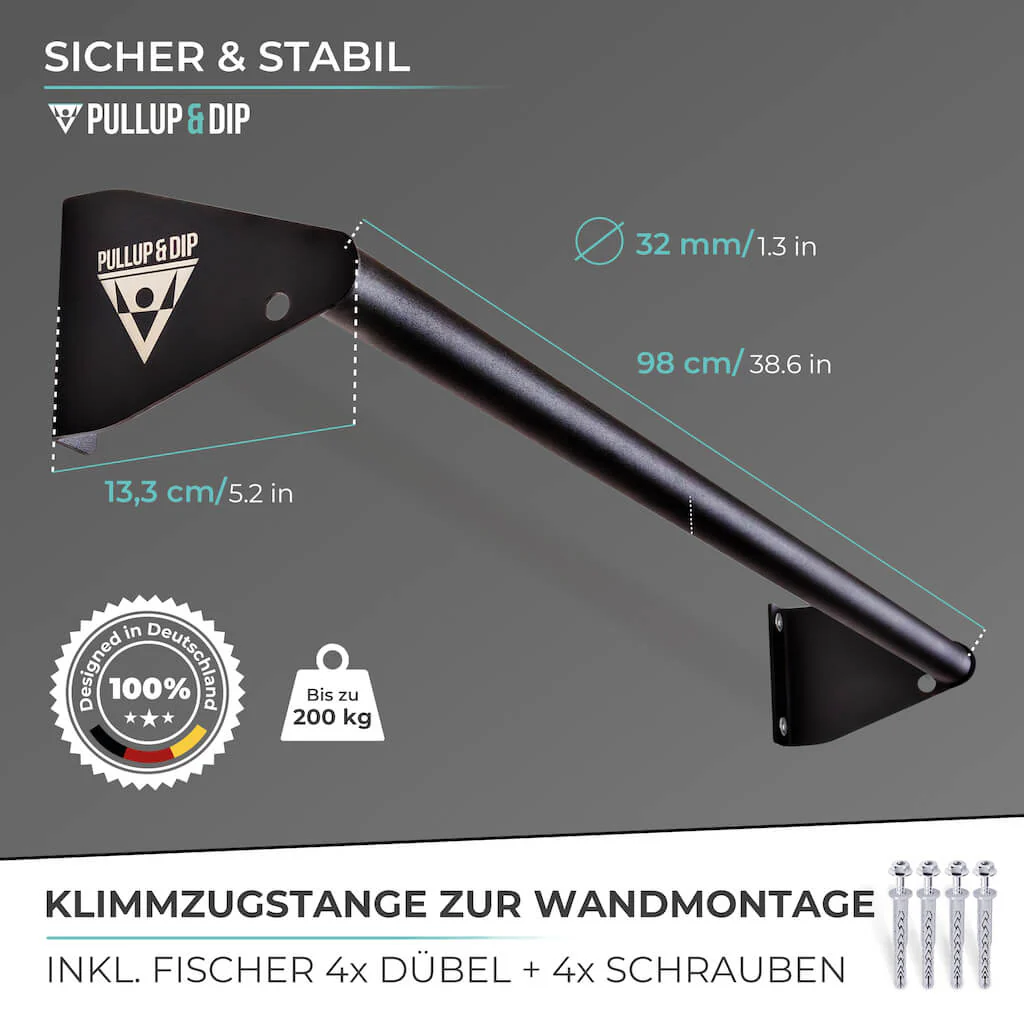 Klimmzugstange zur Wandmontage über dem Türrahmen - Image 5