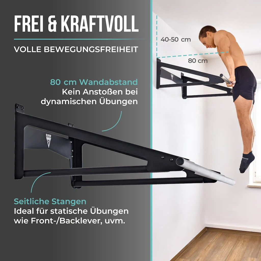 Muscle-Up Bar, Klimmzugstange mit extra Wandabstand - Image 2