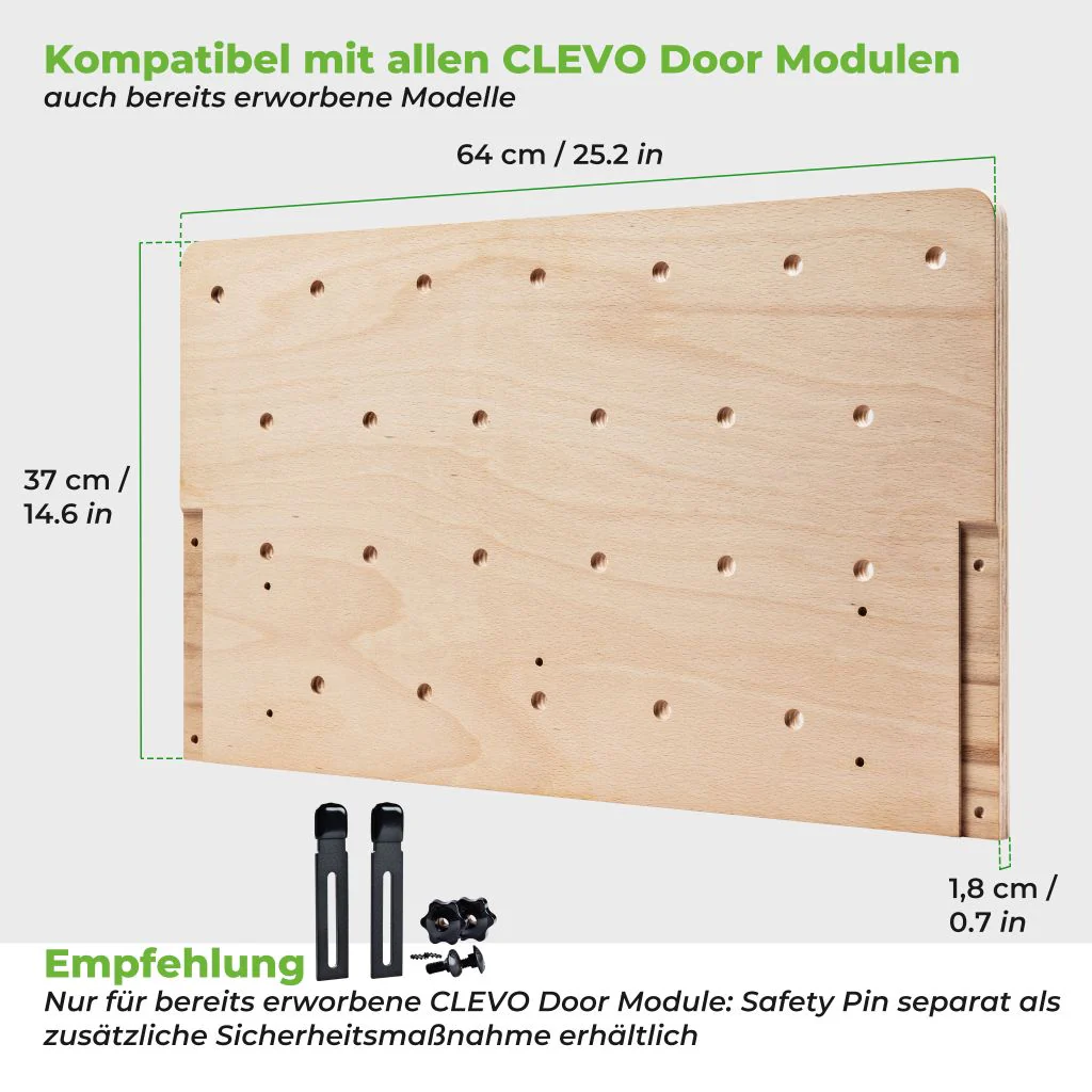 CLEVO Door Pro Board - Holzbrett für Hangboard und Klettergriffe - Image 7