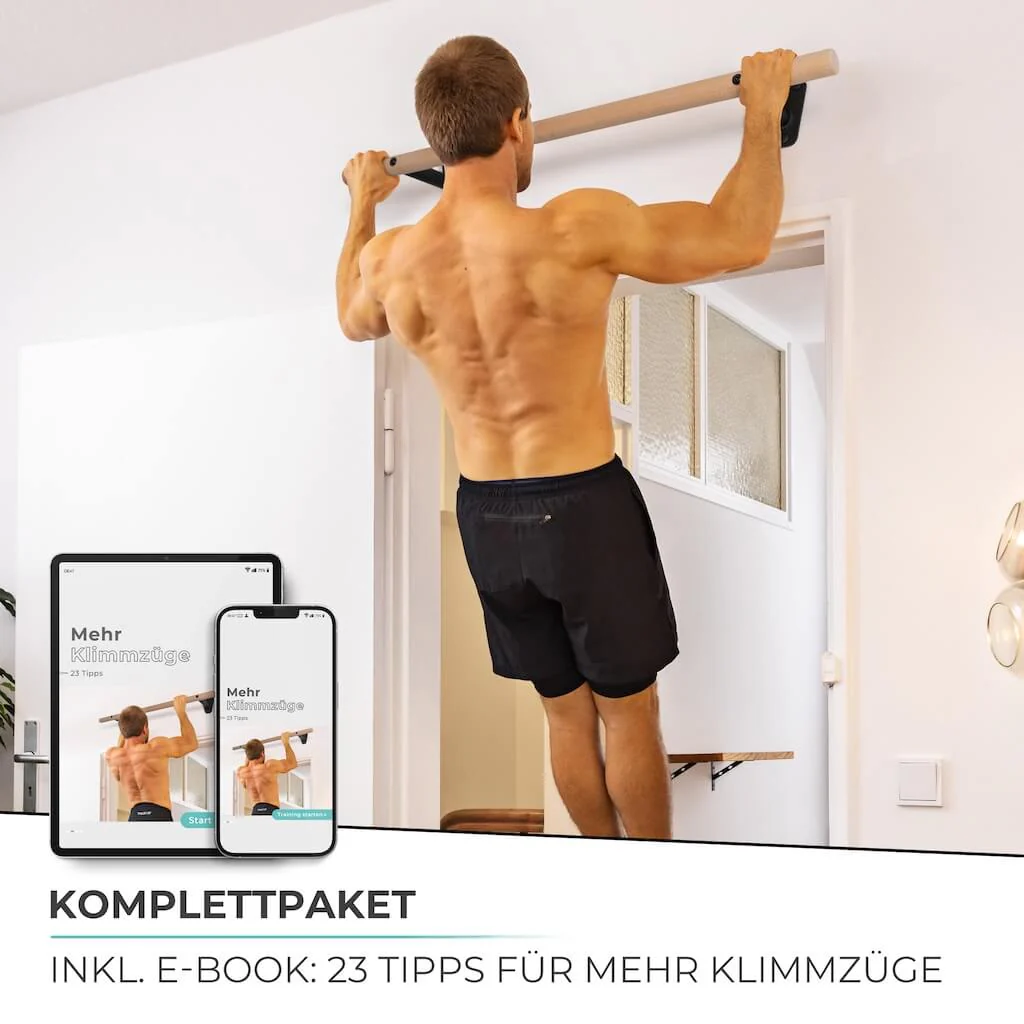 Holz Klimmzugstange zur Wandmontage über Türrahmen - Image 6